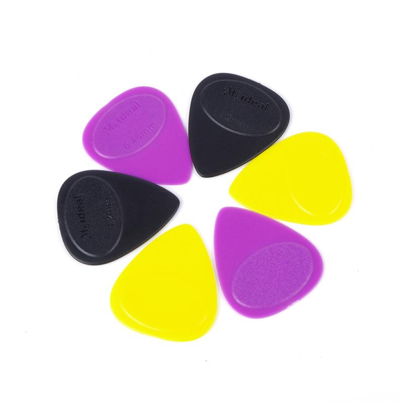 10Pcs Guitar Picks Wear Resistant Plectrums 0.46/0.95/1.2mm Thickness Electric Guitar Accessories