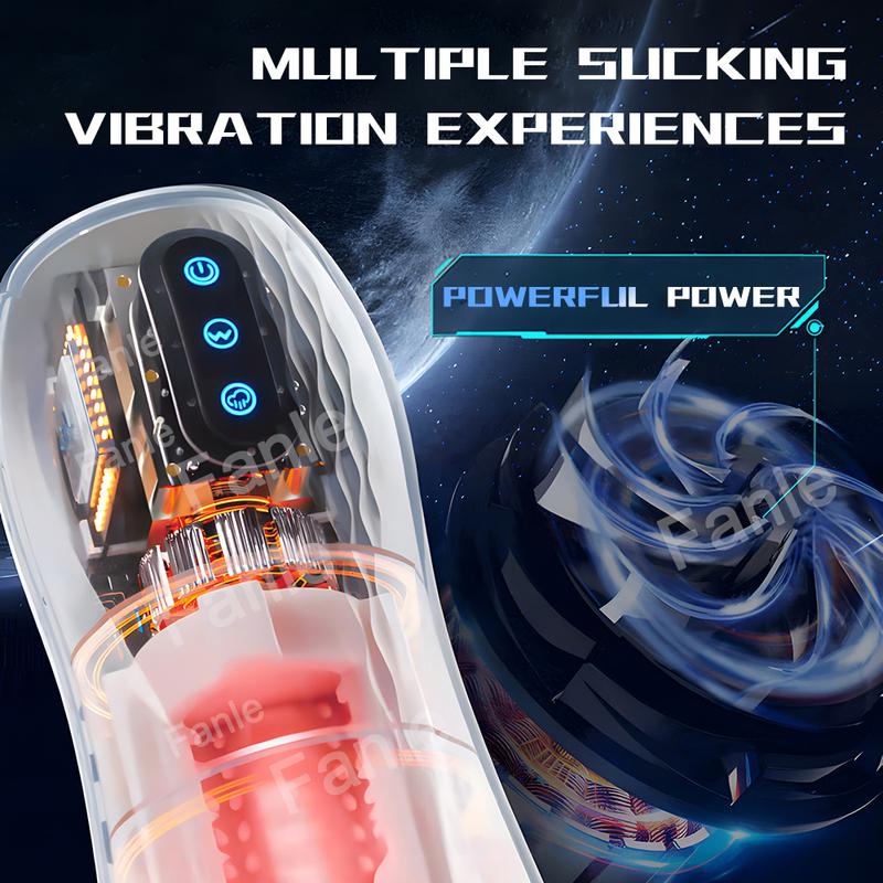 Male Masturbator Automatic Sucking Vibration Blowjob Machine Heating Pussy Penis Pump Masturbation Cup Sex Toys for Men Supplies