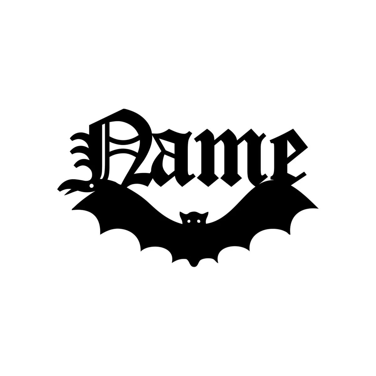 Metal Bat Wall Art, Halloween Home Decor, Personalized Gothic Sign, Vampire Gift for Housewarming