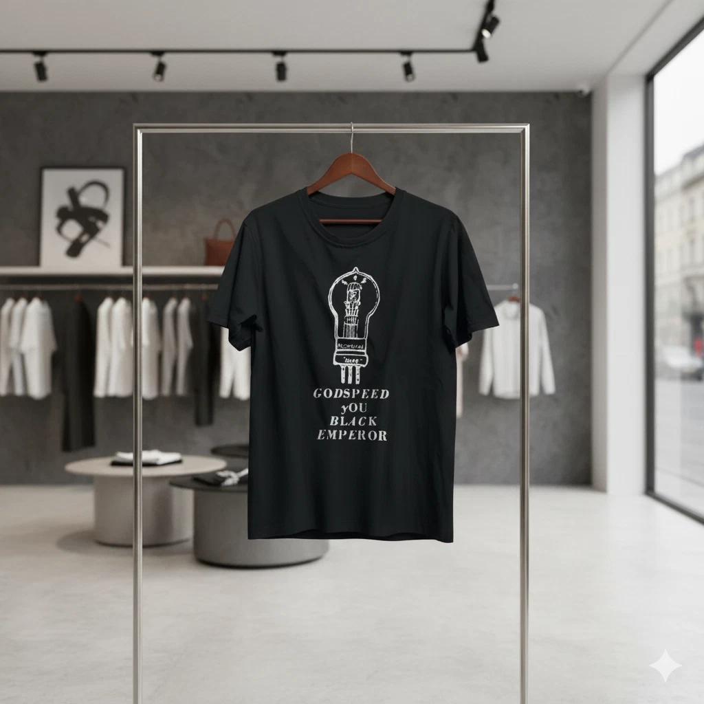 Unisex Adult Casual Music Godspeed You Emperor Graphic T-Shirt Post... M