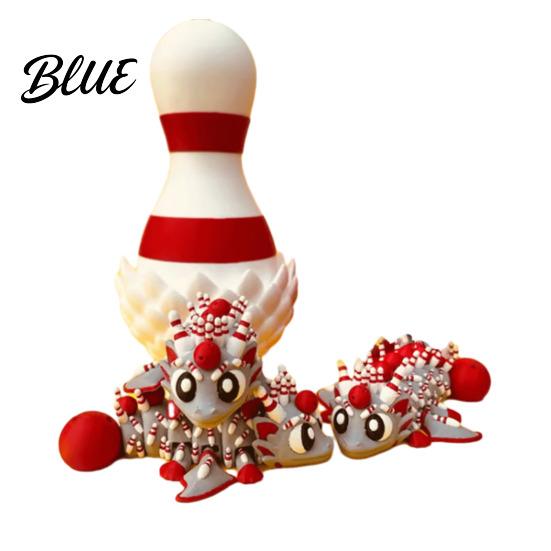 Ball Dragon Collectible 3D Printed Egg Ornament Toy with Figurine Inside Sports Inspired Fidget Toy Stress Relief Statue for Kids Adults Home Office
