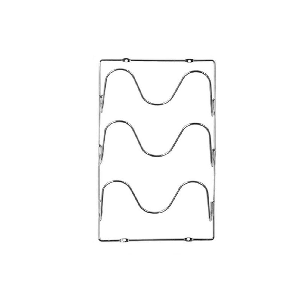 

Iron Cutting Board Storage Shelf Multi-Layer Cutting Board Holder Kitchen Accessories Silver 3 Layers