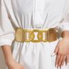 Girls Trendy Waist Belt PU Waistband Costume Underbust Wide Waist Body Jewelry for Party Jeans Belt Dress Chain
