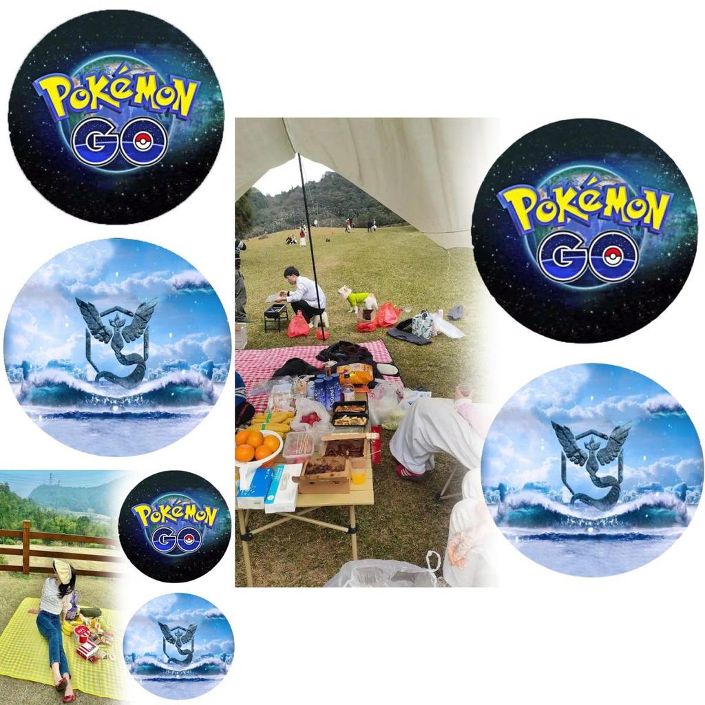 Pocket Monsters Picnic Blanket With Playful Print For Summer Outdoor Activities