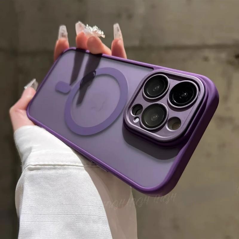Comes with Lens Film, Skin Matte, Magnetic, Wireless Charging, Suitable for Iphone16promax Mobile Phone Case, Apple 15.