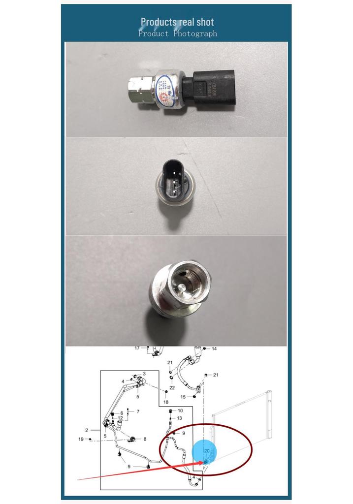 Buick Chevrolet New Excelle AC Refrigerant Pressure Sensor Switch