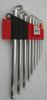 ANEX HB-2009 Slim Ball Point Wrench with Mag Catch Holder, 9-Piece Set (1.5/2/2.5/3/4/5/6/8/10mm)