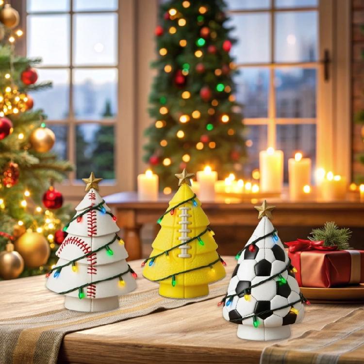 Football Inspires Festival Tree Ornament Resin Craft Home Party Gift Christmas Accessories Holiday Accessory