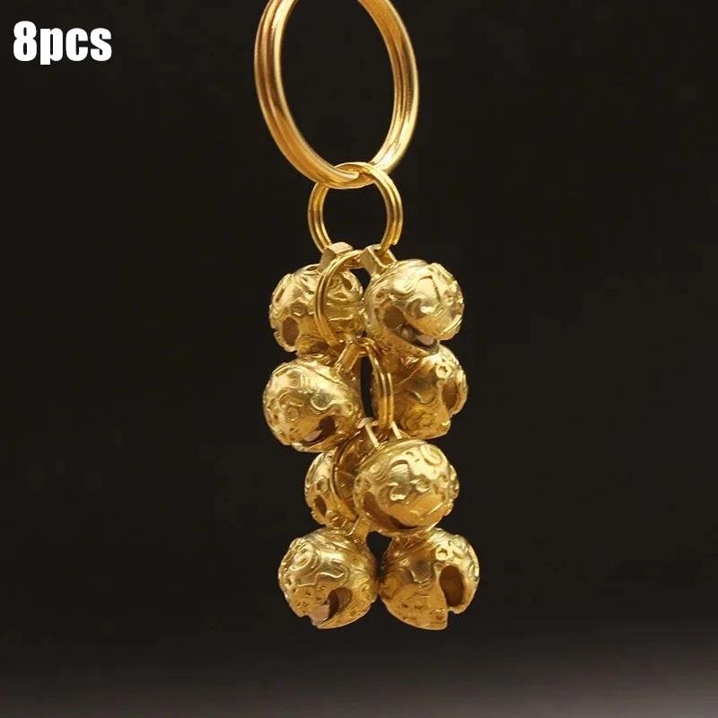 Creative Brass Handicraft Die-Casting Wind Chimes Bell Key Car Button Wind Bell Tibetan Bronze Bell Gift Home Decoration Pendant