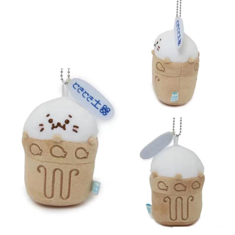Adorable Cartoon Seal Keychain Soft Plush Toy With Versatile Hanging Accessories