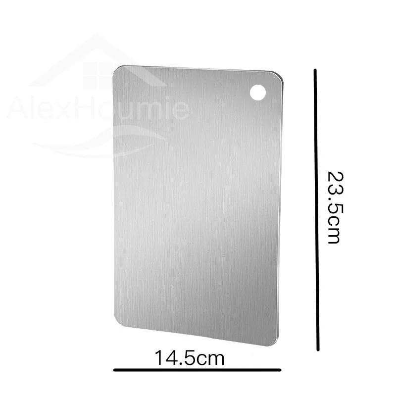 Stainless Steel Cutting Board Home Kitchen Rectangular Board Sterile Mildew Proof Fruit Vegetable Meat Chopping Board