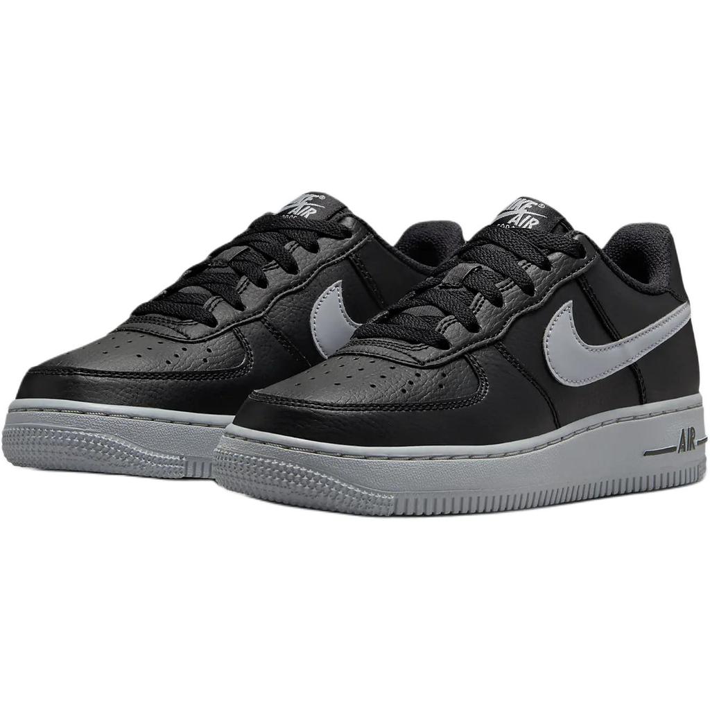 Nike Air Force 1 GS Black Wolf Grey Kids Sneakers HQ3807-001
