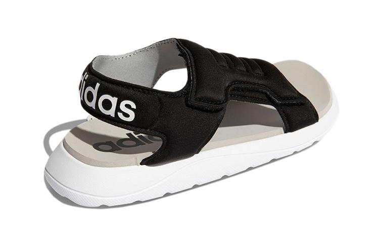 Adidas Comfort Sandal Breathable Children's Sandals Black White Children Aged 3 7 Years Old FY8856