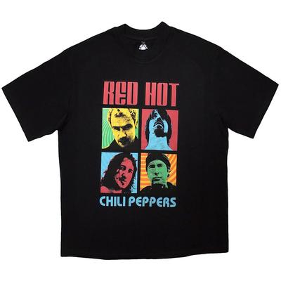 Heren Red Hot Chili Peppers Portretfoto's Oversized Boxy T-shirt Vintage T-shirt