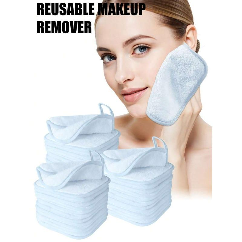 1pcs Makeup Remover Pads Towel, Edged Design, Reusable, Soft & Moisturizing Cleansing Wipes
