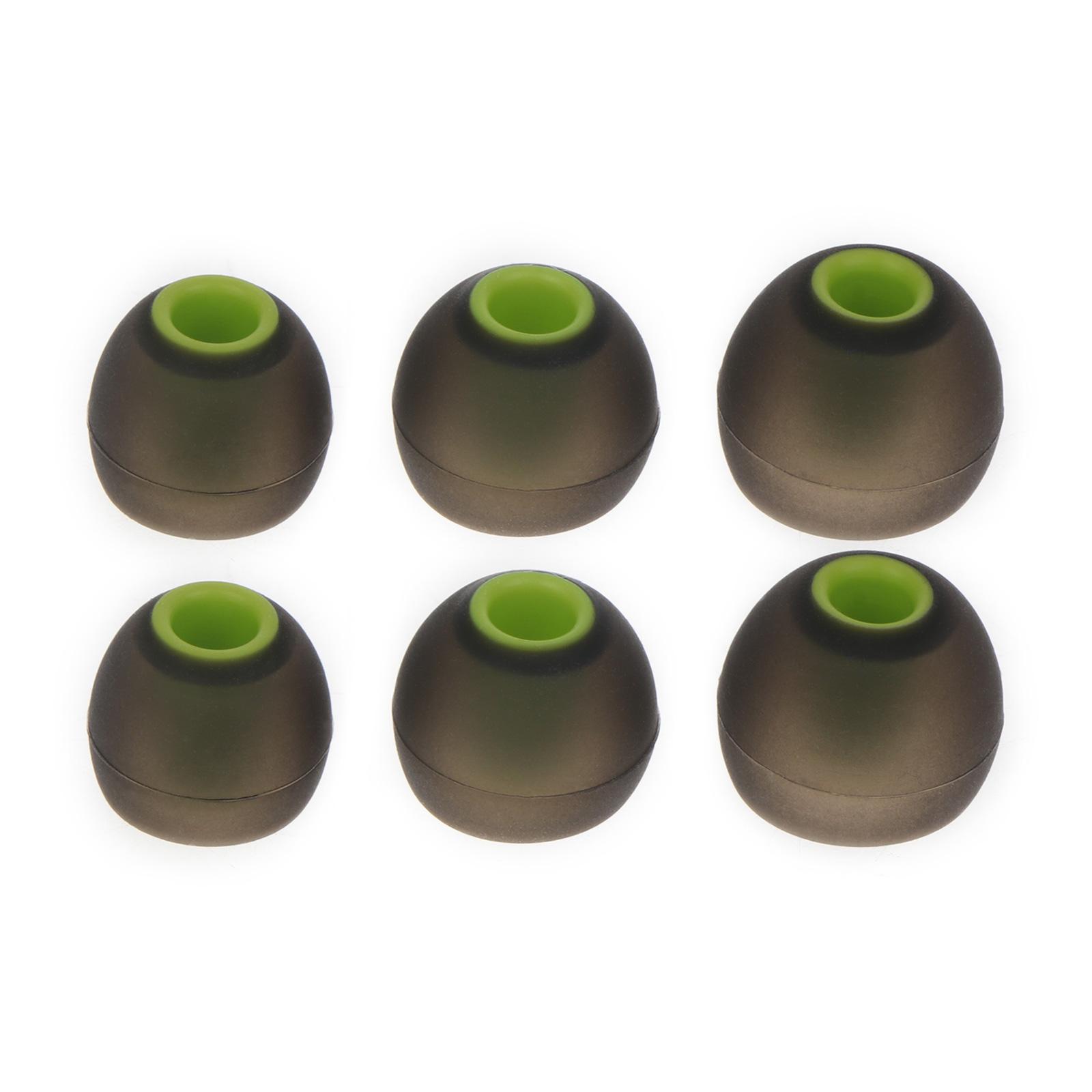 

1 комплект двухцветных силиконовых сменных вкладышей для наушников-вкладышей с отверстием 3,8 мм 3