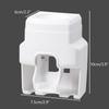 Automatic Toothpaste Dispenser and Small Toothbrush Holder Wall Mount Toothpaste Squeezer for Family Shower Bathroom