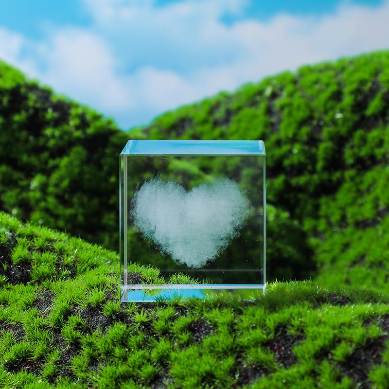 Rainy Cloud Crystal Desk Ornament: Mood-Boosting Gift for Girls