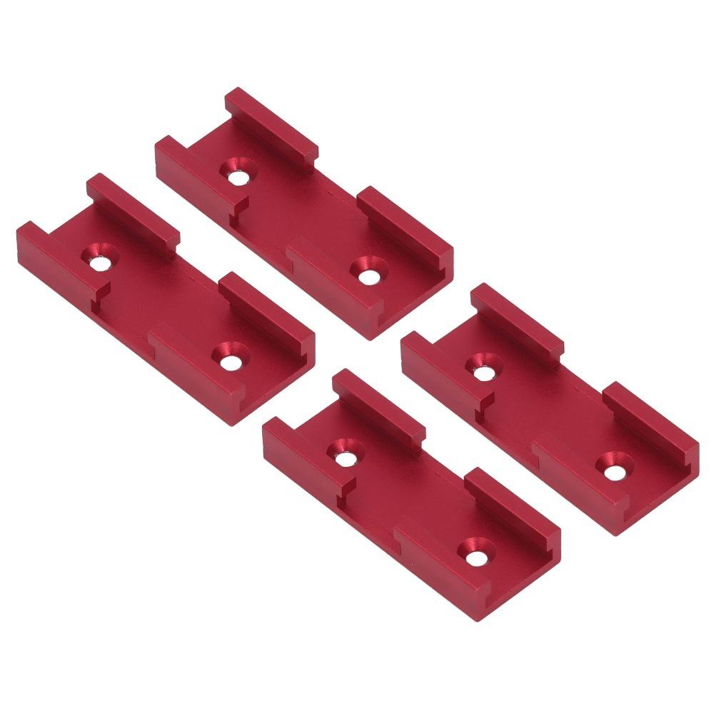 4pcs 80mm Length Woodworking Cross Track Connector T Track Intersection Kit Woodworking