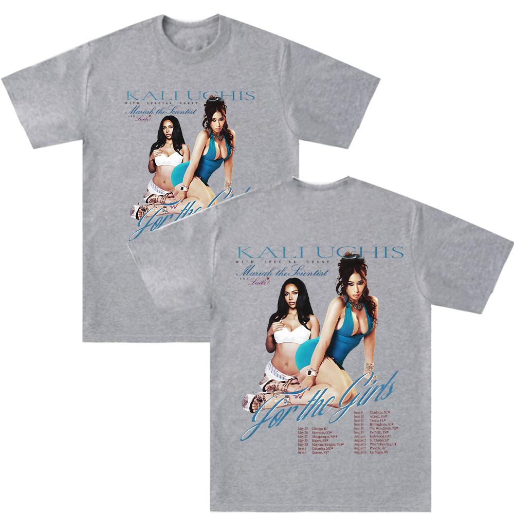 

Kali Uchis for The Gril Tour T Shirts 2026 Print Tshirt Unisex Women Fashion Pure Cotton Clothes Summer Harajuku Casual Streetwear 4XL