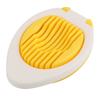 Plastic Stainless Steel Egg Slicer Lightweight Design Easy To Clean Egg Cutter Manual Operation Yellow White Egg Chopper