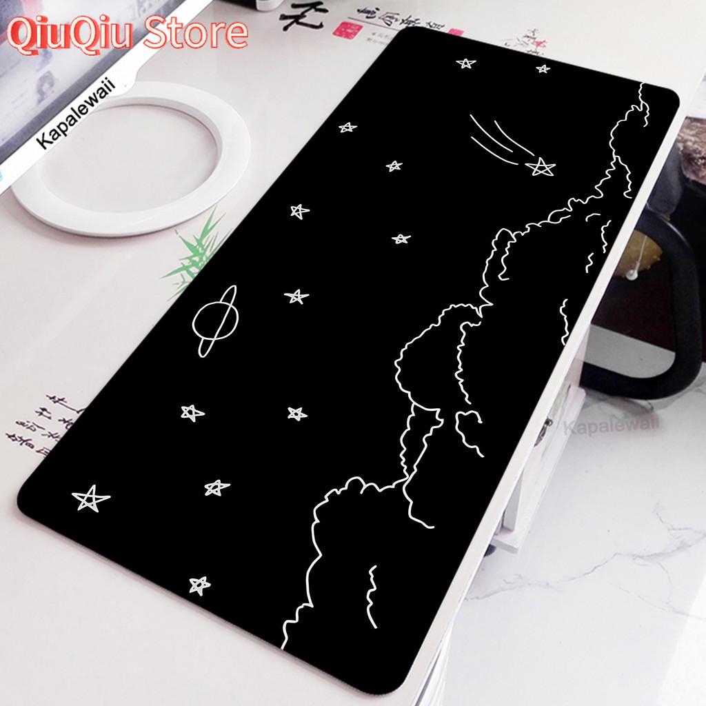 Space Mouse Pad Pc Rubber Mousepad Apoio De Pulso Teclado Mouse Mat Kawaii Cute Keyboard Pads Office Large Desk Protector Mat