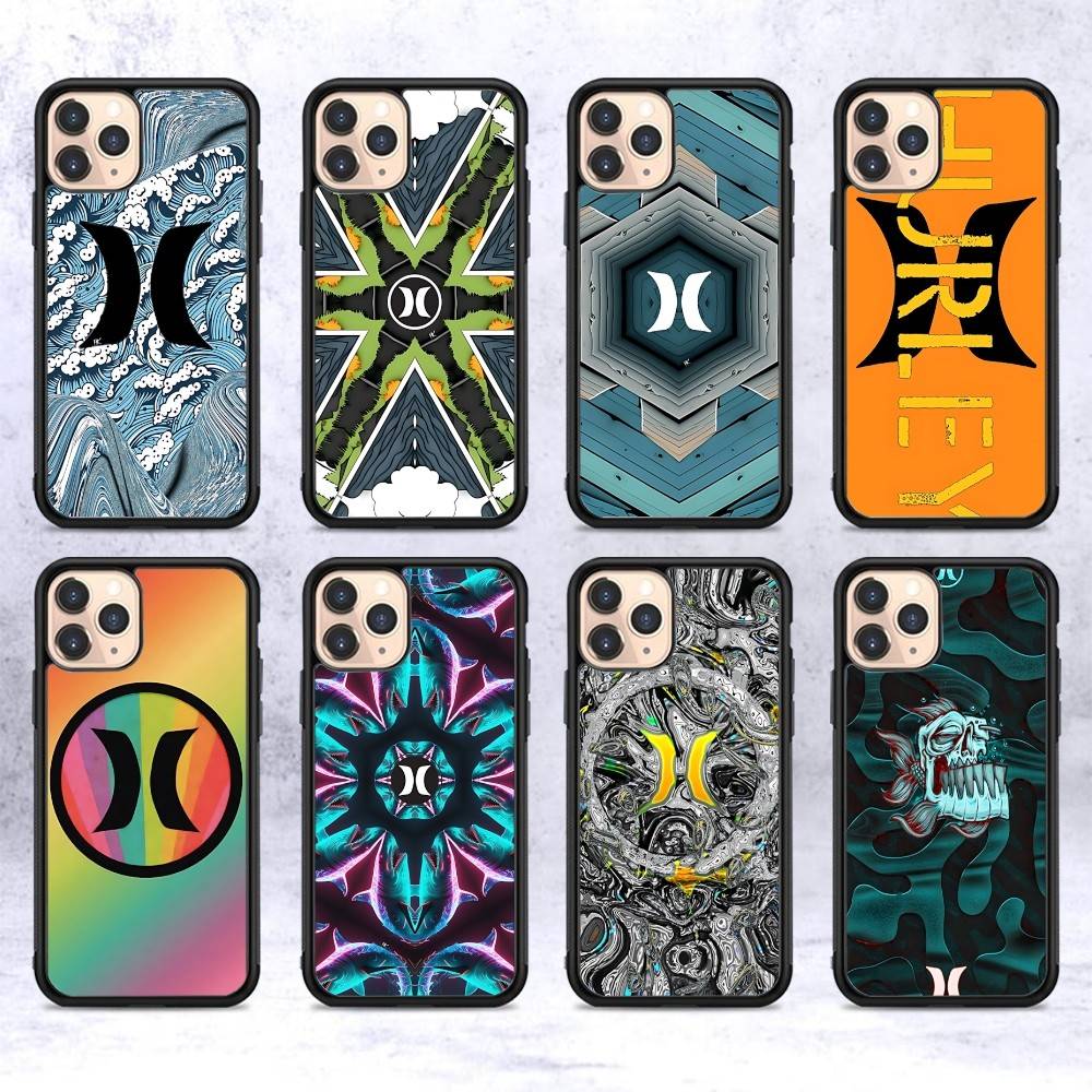 Klassische Berühmte Marke H-HurleyS Logo Für Iphone 17 Air 16 15 14 13 12 11 Pro Max TPU+PC Plus Stoßfeste Rückseite Handyhülle