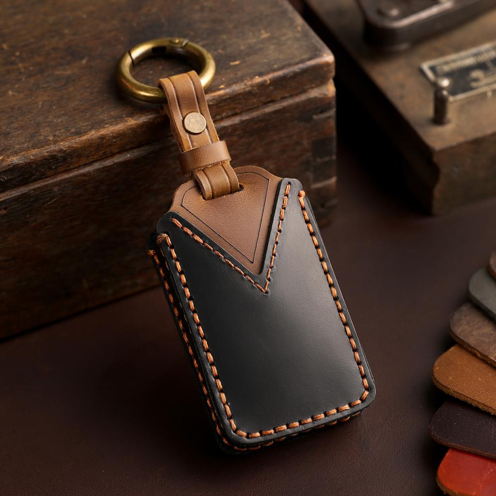Fit For Dodge Ram 1500 Ram1500 Ram2500 Trx Chrysler Couve Dodge Jeep Grand Cherokee Genuine Leather Auto Key Fob Remote Case Cover