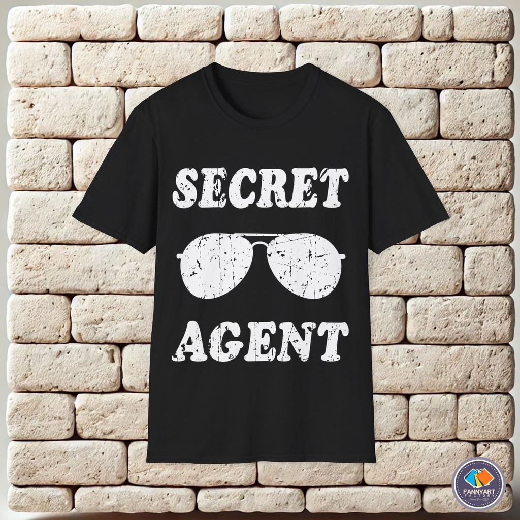 Secret Agent with Glases Unisex T-Shirt