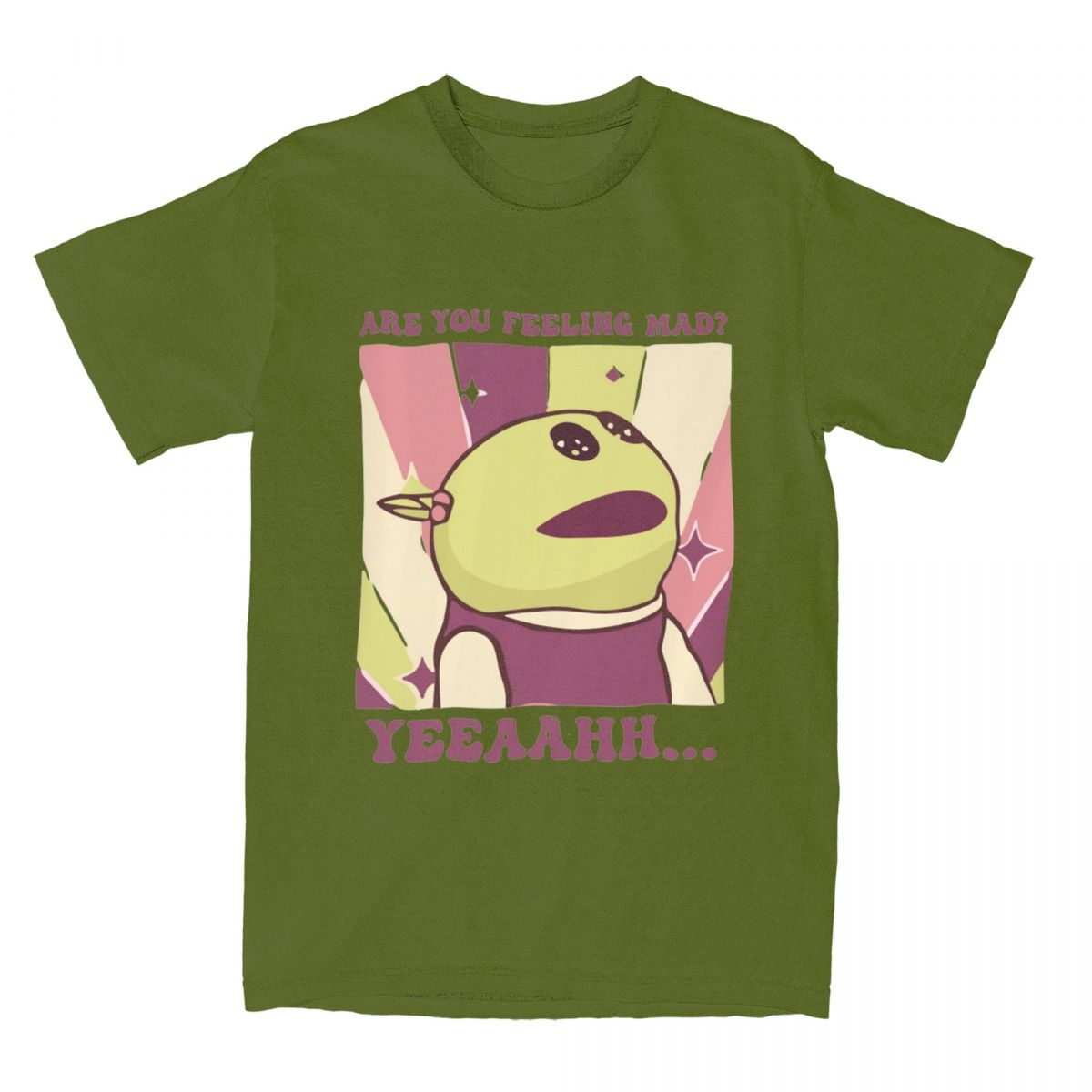 

Ты чувствуешь себя злым Наналан Мона Футболки Мужские Хлопковые Забавные Футболки Футболка с Круглым Вырезом Короткий Рукав Одежда Идея для Подарка 4XL