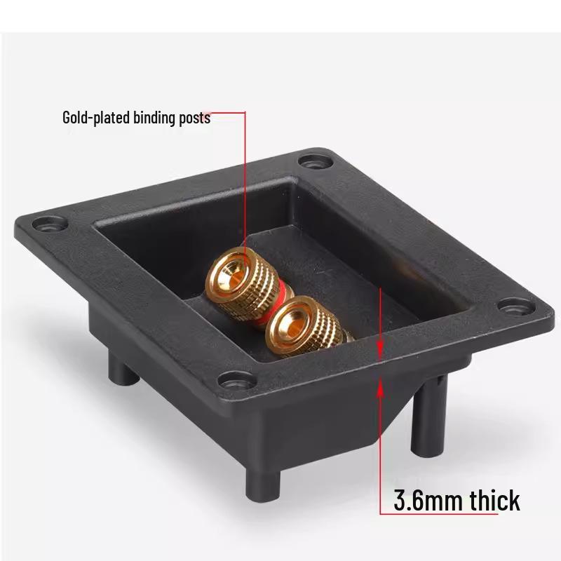 DIY Speaker Junction Box with Pure Copper Binding Posts & Thickened Wiring Board for Speaker Accessories.