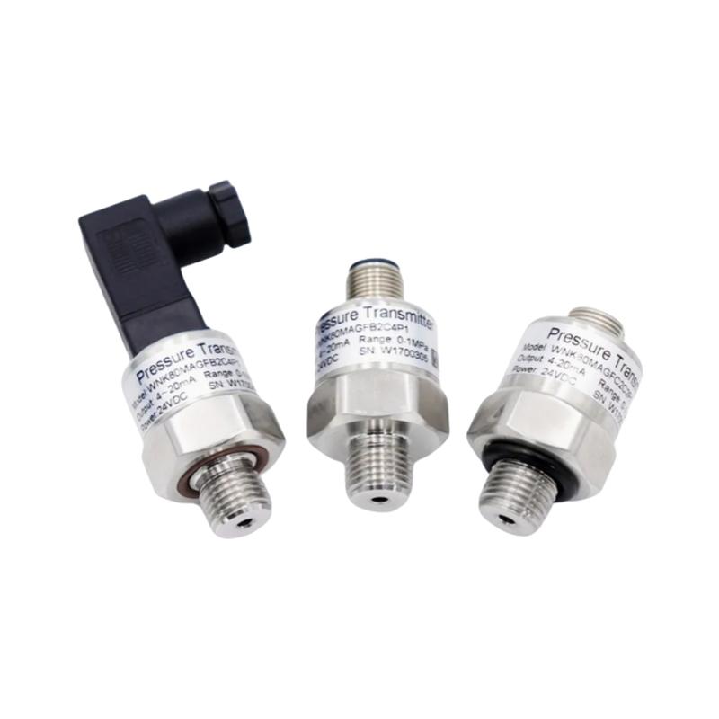 Threaded 0-1MPa Pressure Sensor - Customizable 4-20mA Output - Water/Oil Media - IP67