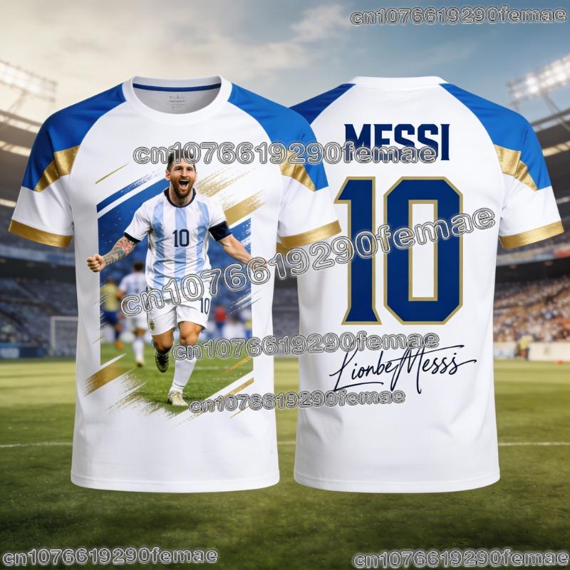 Messi #10 AI Soccer Jersey for Kids and Adults Stylish and Breathable