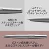 [LAMY] 2000 Metal Fountain Pen - Velvet Matte Finish, Stainless Steel Body - 14K Gold Nib (Partially Platinum-Plated) - Nib Size F, Silver,