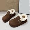 Warm and Velvet Women's Winter New Fashion Doudou Shoes, Versatile Snow Cotton Shoes