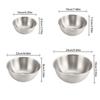 Stainless Steel Gold And Silver Salad Bowl Rice Noodles Lamian Noodles Bowl Kitchen Tableware Food Container