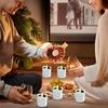 Solar Tea Lights Outdoor 6 Pieces Reusable Decorations Flameless LED Candles For Garden Camping Home Yard Pathway Balcony