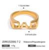 Letter ring titanium steel does not fade jewelry stainless steel rings explosion