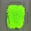 2/1PCS Microfiber Car Wash Gloves - Scratch-Free, Zero-Lint, Chenille & Plush for Washing, Drying, and Detailing