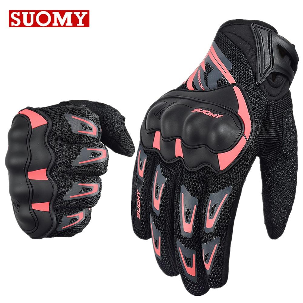 Suomy Motocyklové Rukavice Letní Pánské Dámské Rukavice na Motorku Prodyšné Dotykový Displej Motokrosové Biker Rukavice Moto Guantes