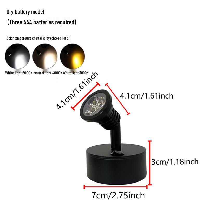 Wireless Jewelry Display Spotlight with Battery