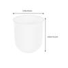2 porta scopino per WC in plastica, dimensioni compatte, organizer per strumenti di pulizia del bagno, design elegante