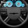 Echter Weicher Kohlefaseraufkleber Für Chrysler 300 300C 2005 2006 2007 2008 2009 2010 Auto Lenkrad Knopf Innenverkleidung