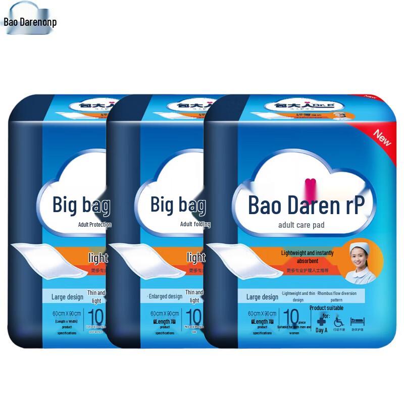 Dr.P Adult Disposable Underpads, 60x90cm, 30 Count