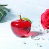 Crystal Apple Creative Gift Gold Leaf Decorative Craft Christmas Ornament Home Decoration