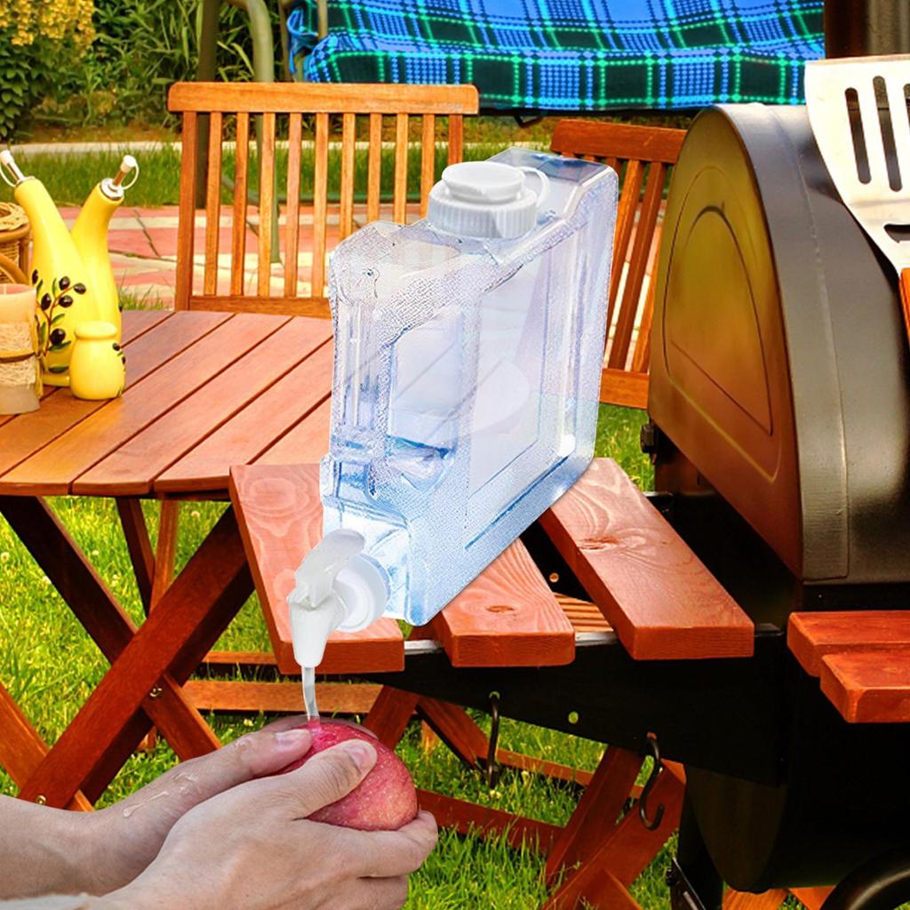3L Outdoor Camping Wassertank Große Kapazität Tragbarer Wasserbehälter mit Wasserhahn Kein Auslaufen Wassereimer für Camping Picknick