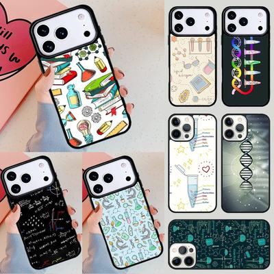 Biology and Chemistry Print Phone Case For iPhone 17 Air 14 15 13 12 Max Cover For Apple 14 15 16 16e 11 Pro Max Plus Coque