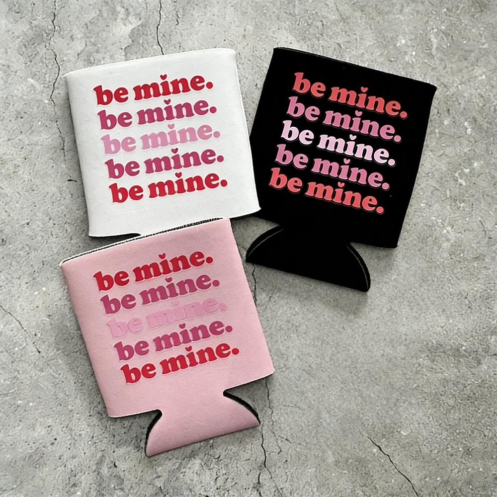 4Pcs Be Mine Valentine Can Cooler Valentine’s Day Wedding Engagement Anniversary Bachelorette Party Table Decoration Favor 4pcs 9.5x12cm