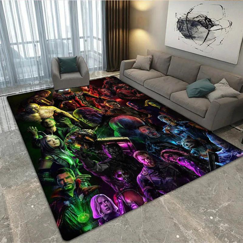 3D The Avengers Cartoon printed Carpet Living Room Bedroom Carpet Non-slip carpet home bedroom decor area rug Birthday Gift