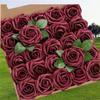 25pcs Artificial Flowers Fake Flowers Roses W/stem For DIY Wedding Bouquets Centerpieces Arrangements Party Home Decorations